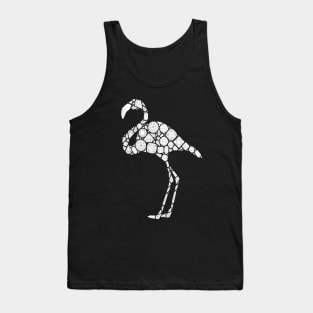 Gems Pattern Flamingo for Adult Coloring, Pink Flamingos Illustration Tank Top